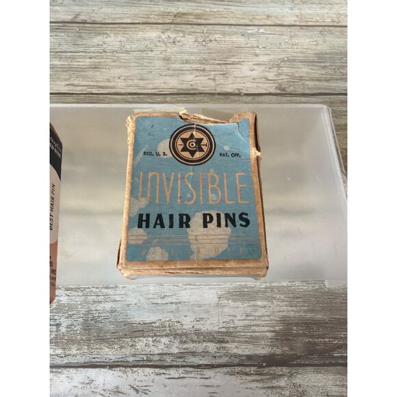 Vintage Hair Pin Lot - Gayla Hold-Bob & WWII Invisible Pins Lot of 2 - Picture 8 of 12